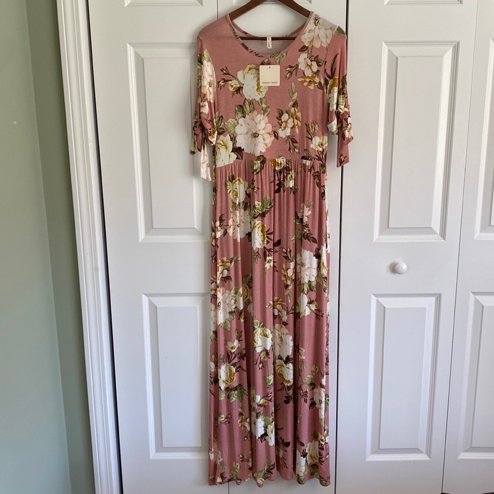 Orange Creek Floral Maxi Dress size Large